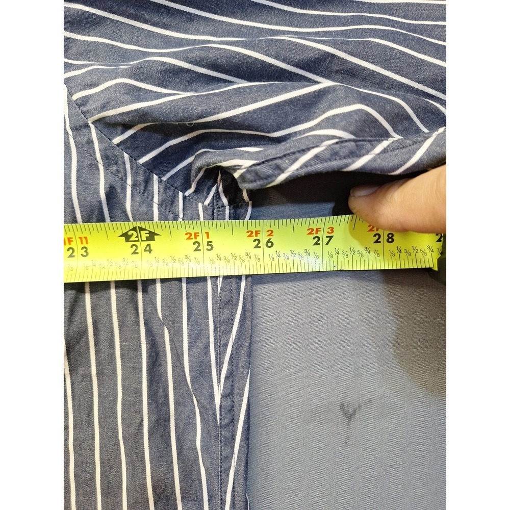 Brooks Brothers Large Grey Striped Sport Shirt Preppy Office Casual County Club - Picture 5 of 8